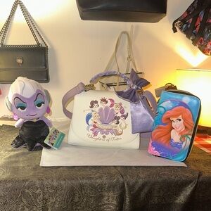 Disney Princess Handbag and Ariel Pouch